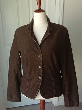 J. Crew Brown Corduroy Three-Button Blazer XL